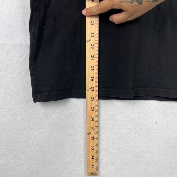 VTG BLACK PYRAMID GRAPHIC T-SHIRT MEN LARGE CREWNECK Heavy COTTON CASUAL SKATER - Picture 10 of 10